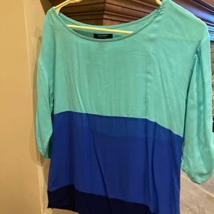 Dressy top navy / green